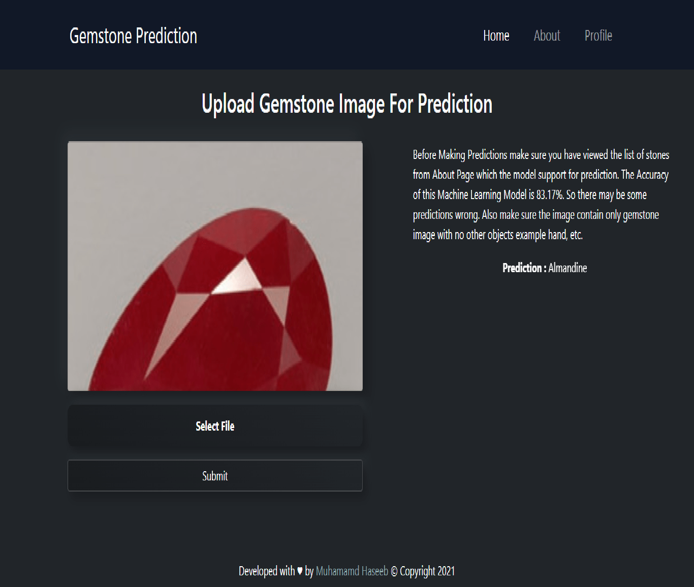 Gemstone Clasification image